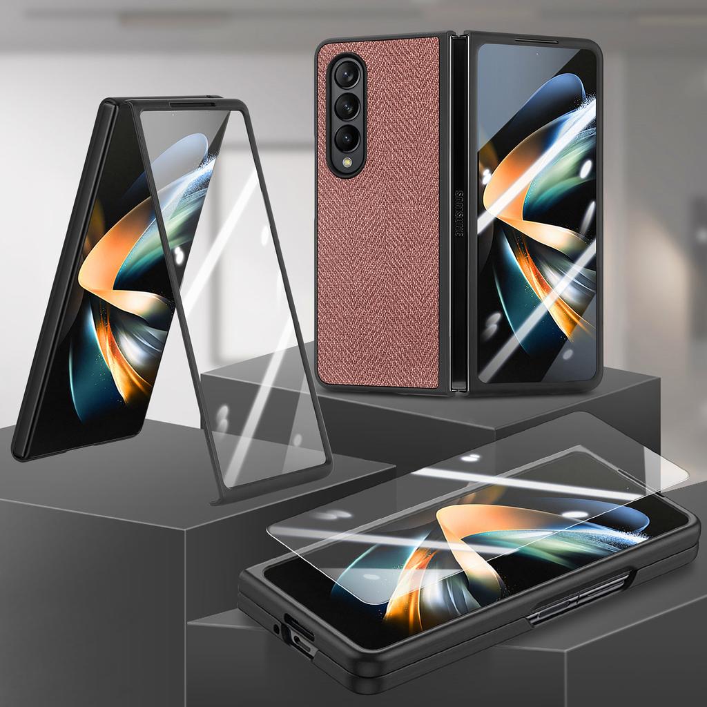 Для samsung fold 5 анти-падение закаленное стекло пленка складной чехол для Samsung Galaxy Z Fold 5 Fold5 Защитные телефонные аксессуары