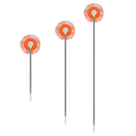 Швабра для уборки углов ванной комнаты, вращающаяся на 360 градусов, швабра из нержавеющей стали для влажной и сухой уборки поверхностей в ванной