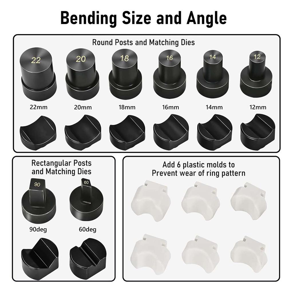 Jewelry Ring Bender Tool - Special Value Kit Spoon Ring Bending Machine with Ring Sizer Measuring Set & Hammer Tool