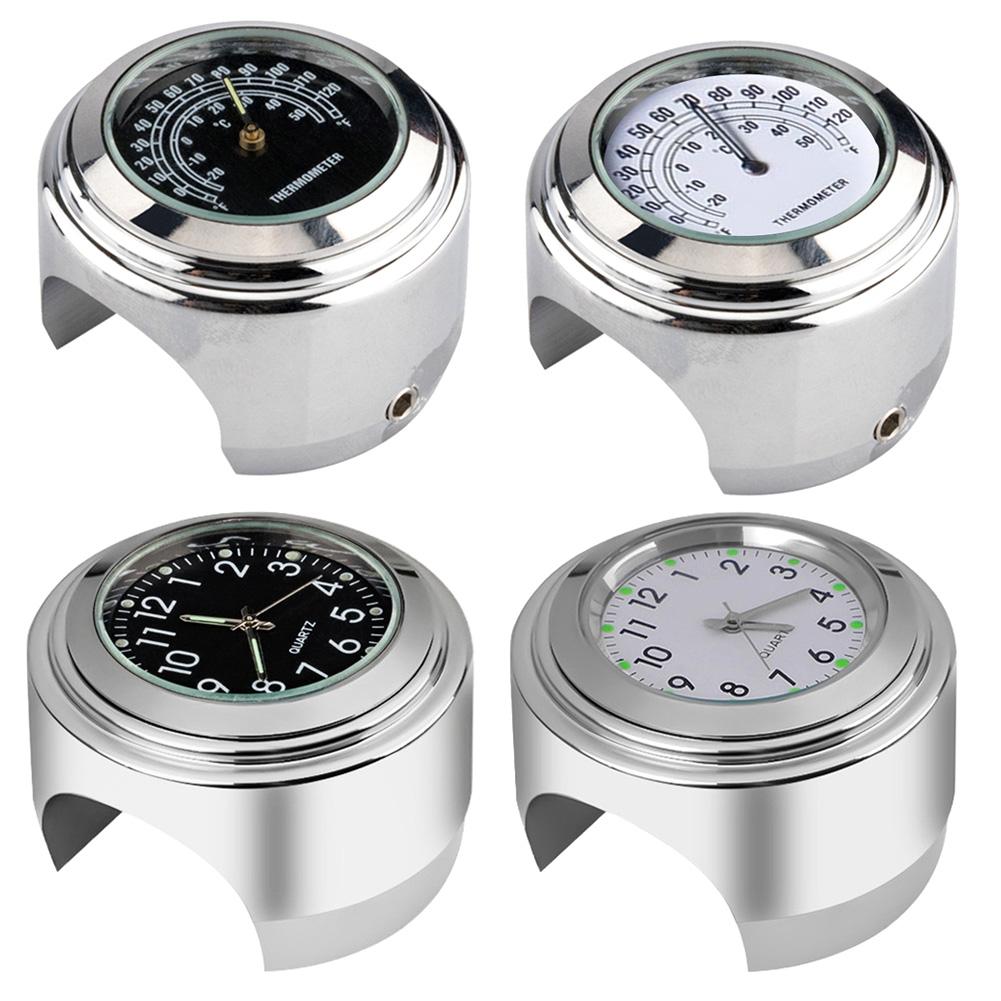 22-25 мм мотоциклетные часы термометр датчик температуры водостойкие аксессуары для мотоциклов часы на руль мото стиль мото