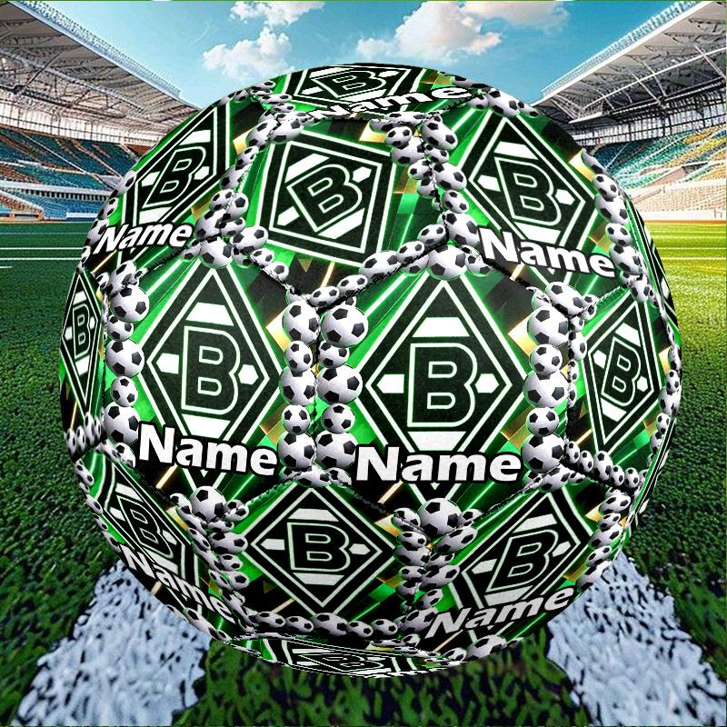 Custom Name Personalized Borussia Monchengladbach Print Size 5 Soccer Ball Training & Match Football, for Team, Kicking, Gift for Football