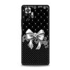 Чехол для телефона Cover для Redmi 14C 13C 10C Note 14 13 12 10 11 K40 K50 Gaming Pro Plus 5G Мягкий ТПУ Черный Бант Искусственный Жемчуг Расписной
