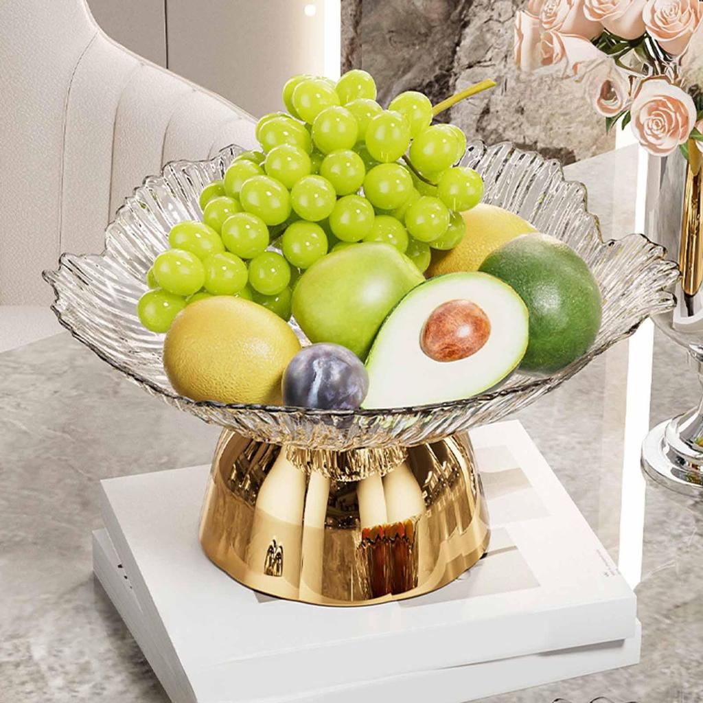 Base Tray Food Snack Storage Elegant Holder Fruit Basket for Office Birthday Kitchen Salon
