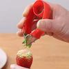 Haixifry Strawberry Huller, a Metal Fruit Peeler for Stalk Removal, Stem Removal, and Core Removal.