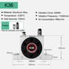 K30 K32 K36 Pneumatic Vibrator Ball Air Vibrator for Hopper Bin Industrial Material Flow Aid Turbo Type