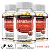 Xemenry Berberine HCl 1800mg, 120 Veggie Capsules — Berberis aristata Extract for Metabolic & Overall Wellness