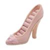 Ring Display Stand Pink High Heel Shoes Shaped Ring Rack Jewelry Display Holder Stand for Ear Stud
