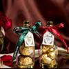 12 шт. бутылка шампанского пластиковая коробка для конфет DIY мини-коробка для хранения конфет упаковка для детского душа свадебные сувениры подарочные коробки украшения для вечеринки