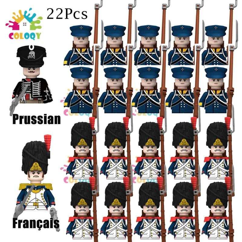 Kids Toys 22Pcs/10Pcs Napoleonic Wars Military Soldier Building Blocks Imperial Navy Figures Toys For Kids Birthday Gifts