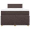 Maison Exclusive - Sommier à lattes de lit avec matelas Marron foncé 120x200 cm