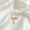 Heartbeat Gold Necklace for Women, Simple Elegant Design, ECG Style Niche Fashion Internet Celebrity Cold Tone Collarbone Chain Trendy
