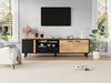 180*32.5*50cm TV Cabinet, TV Console with 3 Cabinets and 1 Drawer, TV Stand with 5 Support Legs, Suitable for 80-Inch Living Room Cabinets