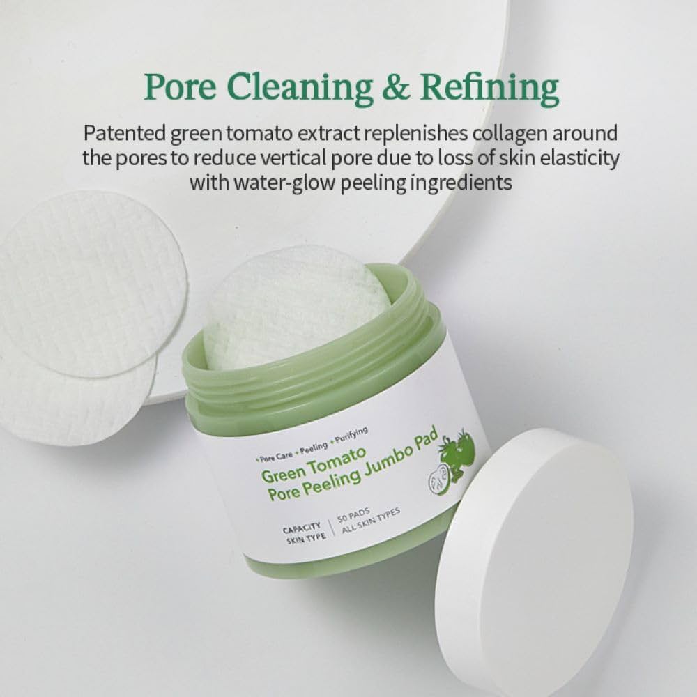 SUNGBOON EDITOR Green Tomato Pore Peeling Jumbo Pad/60 Pads 180ml