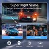 1080P WIFI 3-канальный видеорегистратор, 1080P WIFI видеорегистратор для автомобиля, G-сенсор, широкоугольная приборная панель с инфракрасным ночным видением