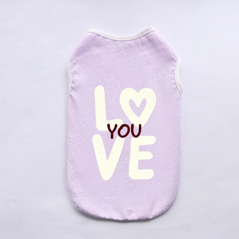 Soft Cotton Pet Sleeveless Vest Solid‑Color Breathable Cat Shirts Comfortable Wear‑Resistant Home Clothes