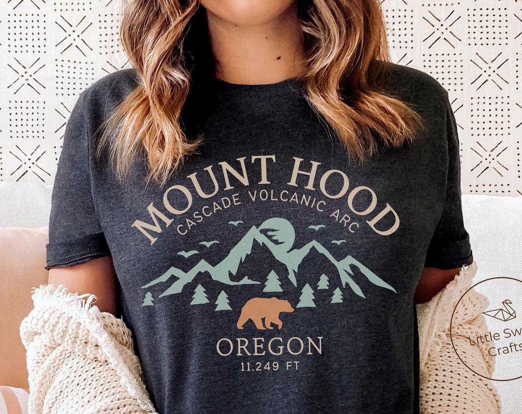 Mount Hood Shirt, Oregon Mt. Hood T-shirt - Unisex