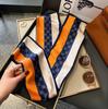 Simulation silk long silk scarf spring and autumn new fashion silk scarf light luxury temperament versatile small scarf casual style scarf women