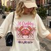 If Crabby Please Return To The Beach Shirt, Comfort Colors Beach Tee, Funny Coastal Vacation T-Shirt, Retro Summer Graphic Tee