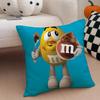 Cute Colorful American Brand MMMs Cushion Cover Throw Pillow Cover Hidden Button Durable Polyester Chair Cushion