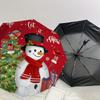 1pc Christmas Snowman Decorations Umbrella with Plastic Handle,Suitable for All Seasons Home Travel Outdoor UmbrellaDD253
