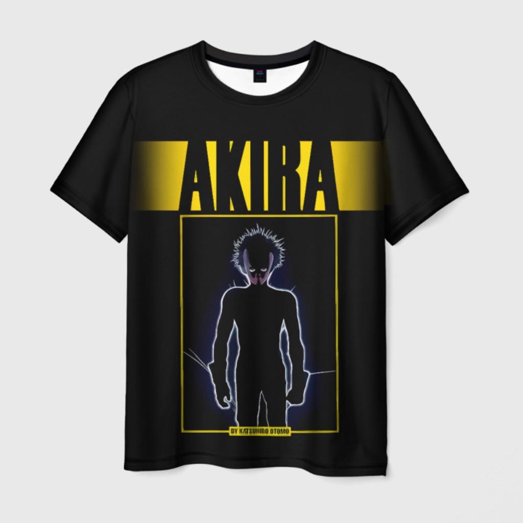 Футболка с принтом японского аниме «Акира» для мужчин, 3D-модная футболка с коротким рукавом в стиле Харадзюку, летняя футболка свободного покроя, уличная футболка