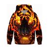 Autumn 3D Animal Pattern Printed Top Fashionable Casual Long Sleeved Children's Boy Hoodies