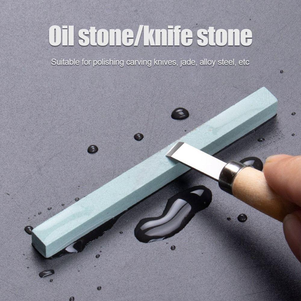 Durable 320 Grit Whetstone Square Triangle Oilstone Semicircle Circle Polishing Chamfer Jade