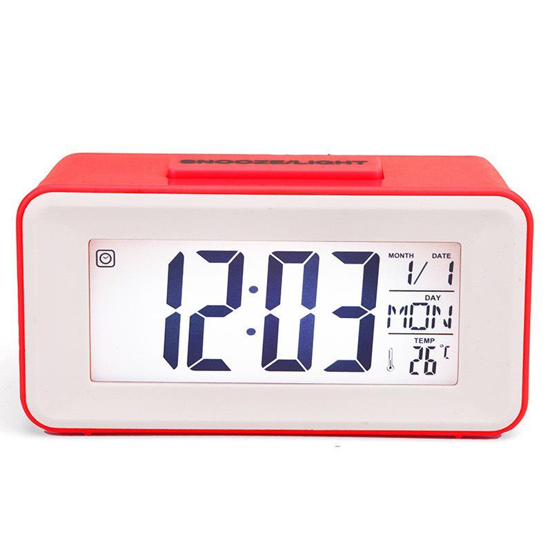 Multifunctional Silent Student Alarm Clock with Snooze & Luminous Display