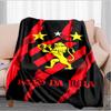 Sport Club Football Crest Printed Throws Blanket Soft Flannel Blankets for Couch Bed Gifts for Men Women Picnic blanket Christmas gifts