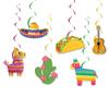 Mexican Carnival Theme Party Decoration Birthday Flag Cake Plug Balloon Customization