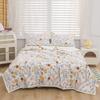 Fresh Floral Pattern Summer Quilt Skin-friendly Air Conditioning Thin Comforter Home Dormitory Thin Blanket Machine Washable