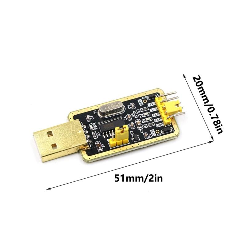 Адаптер USB-TTL RS232 CH340G для связи с микроконтроллером и отладки прошивки