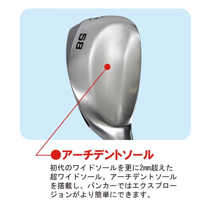 Клюшка для гольфа Lynx BOMBA MAX Wedge 58° с оригинальным стальным шафтом
