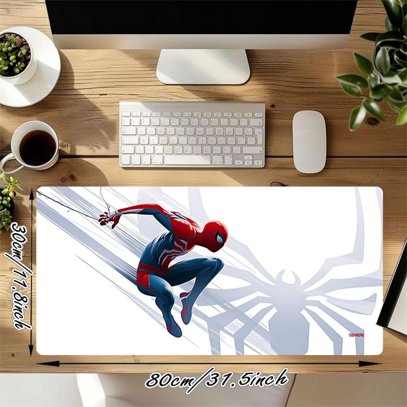 1Pc Spiderman Action Gaming Mouse Pad Keyboard Desk Mat Non-slip Rubber Lock Edge Waterproof Computer Mousepad for Office Home Decor S1382