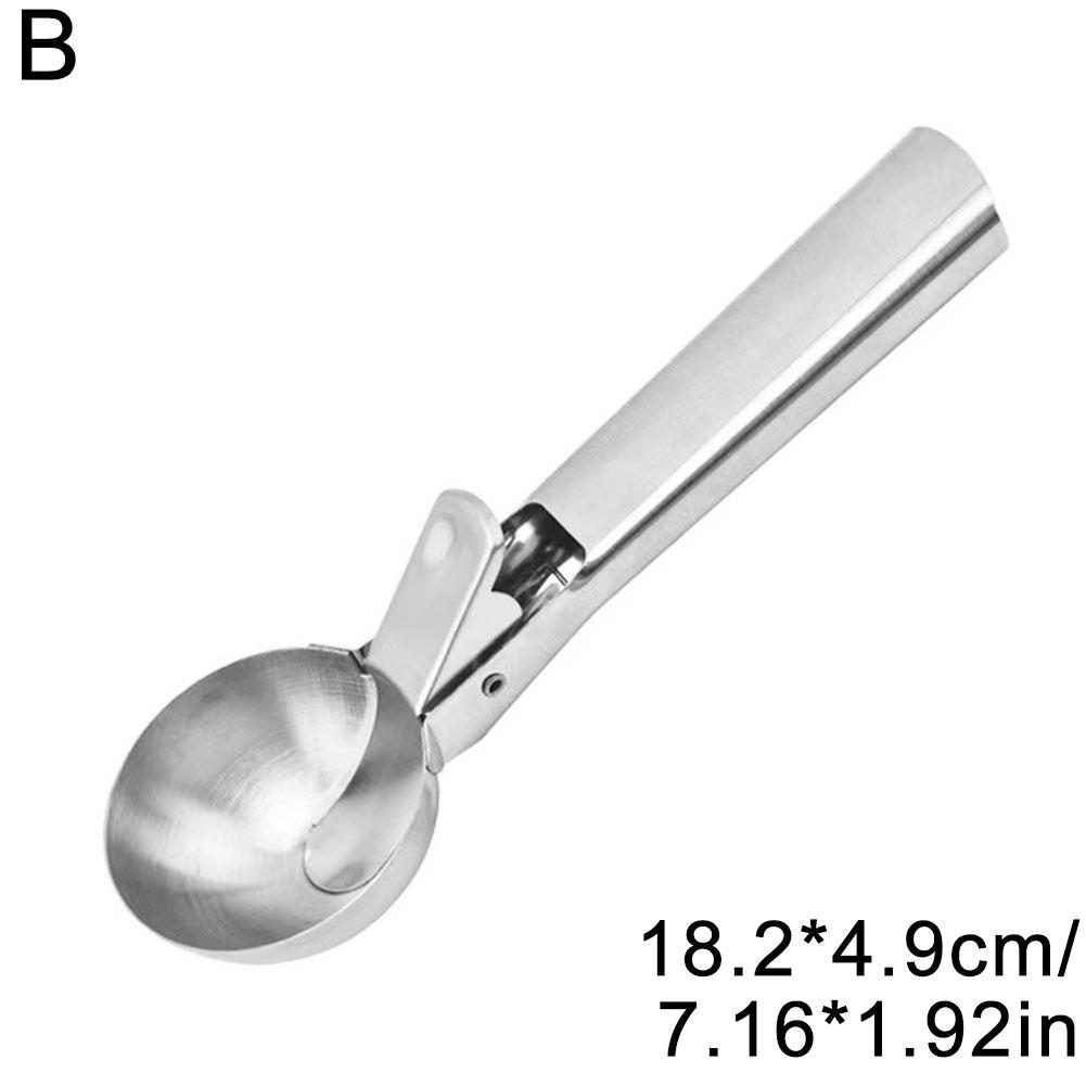 Stainless Steel Dual-purpose Ice Cream Scoop Ice Cream Scooper Multifunctional Fruit Scoop For Kitchen Supplies
