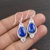 Lapis Lazuli Earrings Handmade Jewelry, 925 Solid Sterling Silver Earrings Designer Gemstone Jewelry Earrings, Gift For Mom