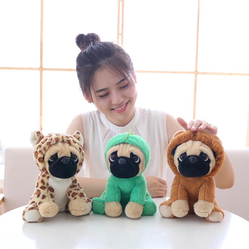 20 см мягкая игрушка имитация собак плюшевый шарпей мопс милый щенок игрушка для питомца плюшевая игрушка для животных дети дети B