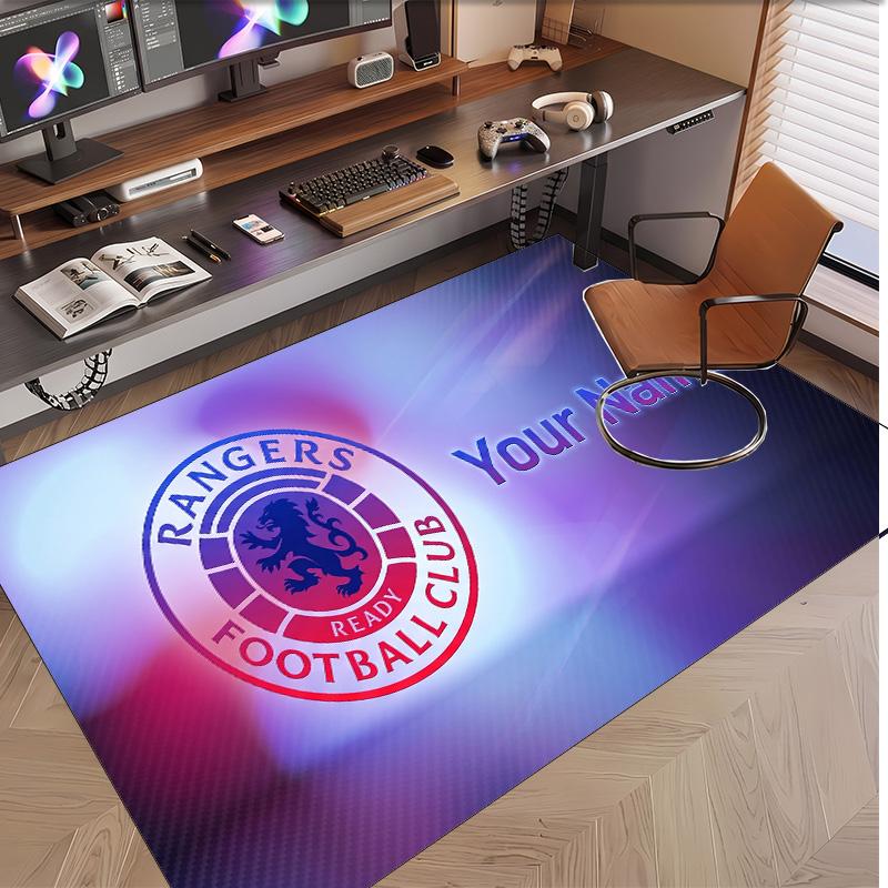 Personalized Crystal Velvet Carpet Rangers FC Pattern Non Slip Floor Rug