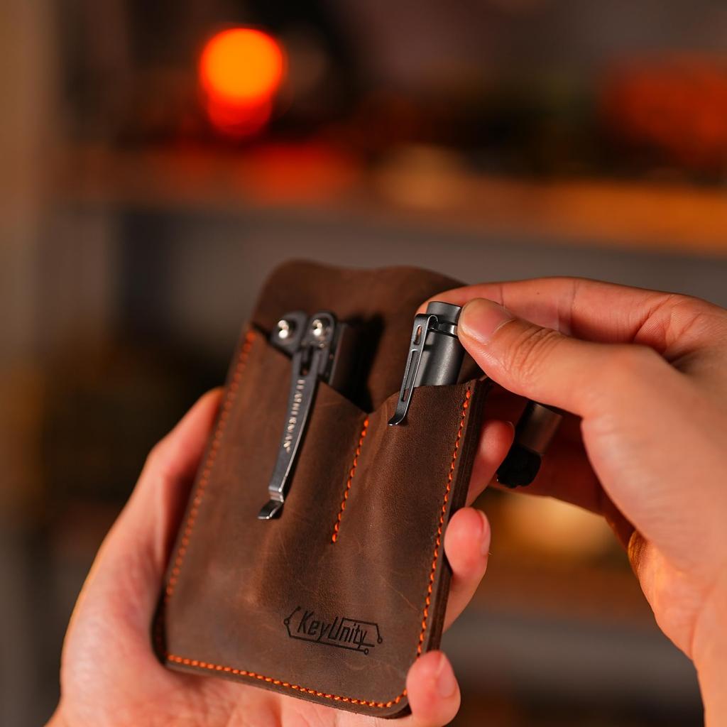 KeyUnity KF04 Titanium Pocket LED Изготовлен из титана, ультра совместим с щелочными батареями AAA AAA IPX8, устойчив к коррозии, практичное освещение для яркости 120 EDC