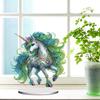 Acrylic Special Shape Unicorn Diamond Painting Tabletop Ornaments Kit Diamond Painting Desktop Decorations for Home Office Decor