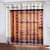Rustic Curtains Wooden Barn Door In Farmhouse Image Desgin Rural Art Architecture Print Living Room Bedroom Window