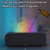 Новый аппарат для ароматерапии с имитацией пламени, пульт дистанционного управления, 7-цветная подсветка, регулировка времени, отключение звука, увлажнение, бытовой парфюм-расширитель