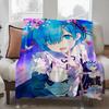 Аниме R-Re Zero Дизайн одеяла Легкое Для общежитий, Дневного сна, Гостиной, Офиса, Дивана, Всесезонное