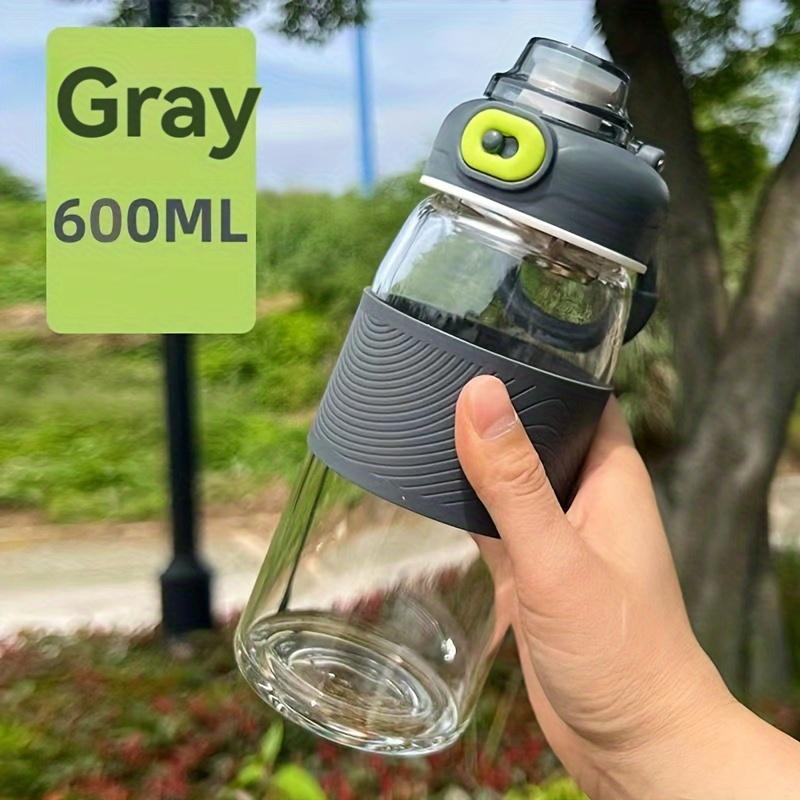1 шт., стеклянная спортивная бутылка для воды, чашки для воды из высокого боросиликатного стекла, портативные дорожные бутылки с водой для кемпинга, пешего туризма, фитнеса, посуда для питья на открытом воздухе, день рождения G