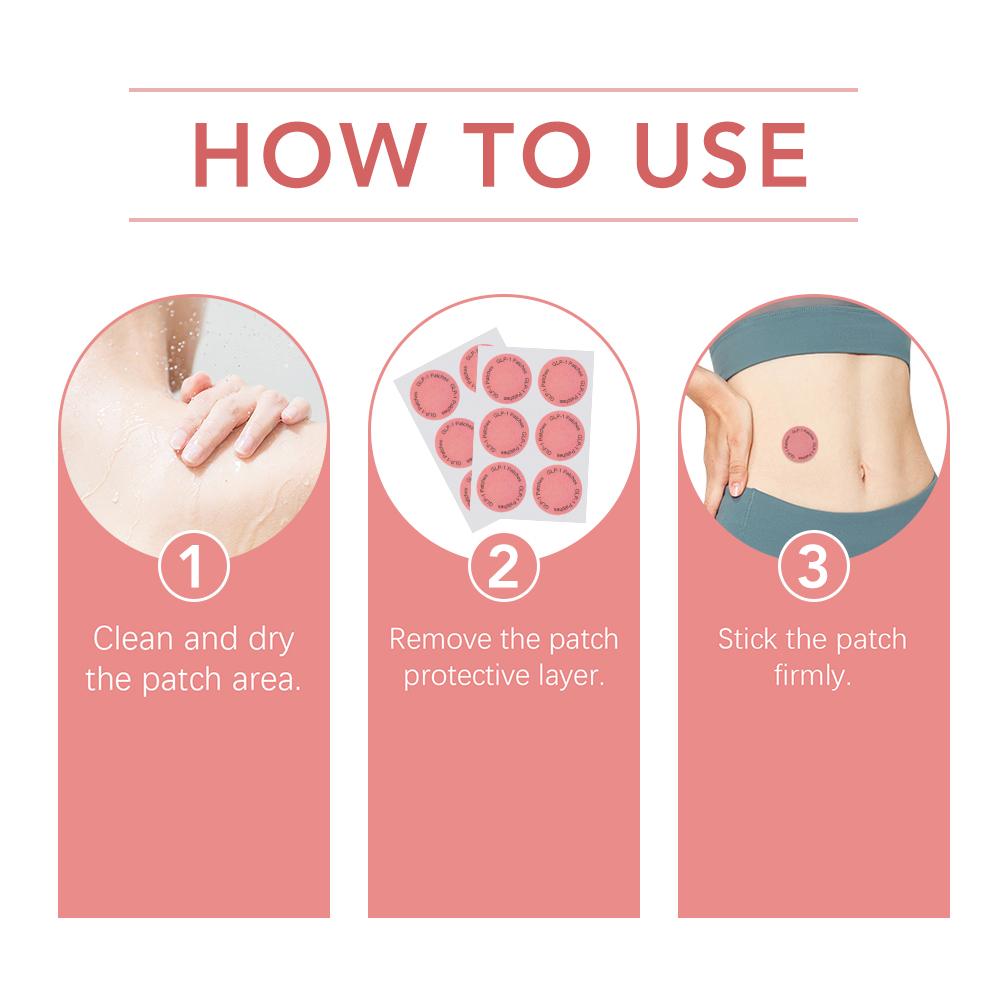 30/60/90/150 шт. Пластыри для похудения GLP-1 Жиросжигатель Контроль аппетита Улучшают регуляцию желудка Инсулин Метаболизм Наклейка для тела