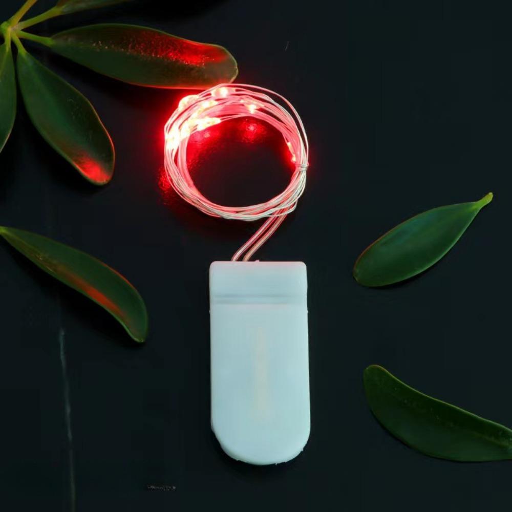 Чжоу Пэйси Молочно-белый U-образный бокс для батареек-таблеток с проводами и выключателем для гирлянд