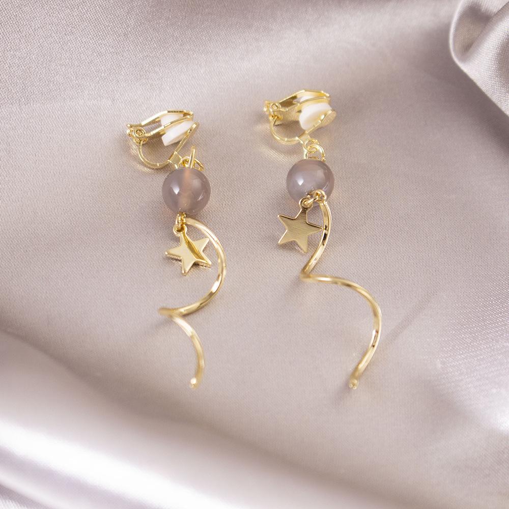 Универсальные легкие роскошные клипсы для ушей без проколов, повседневные высококачественные треугольные клипсы для ушей, универсальные женские серьги