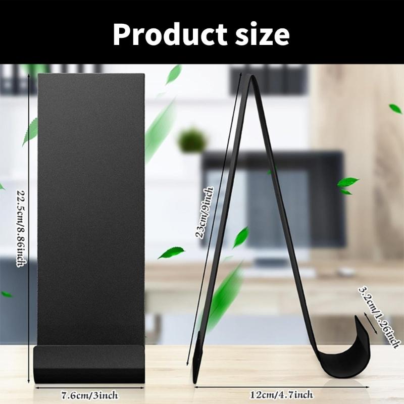 4pcs Metal Brochure Holder Stand Vertical Countertop Organizers for Flyers Magazines and Pamphlets Storage Solution