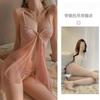 Sex underwear sexy passion temptation transparent mesh perspective teasing suspender nightdress women's underwear