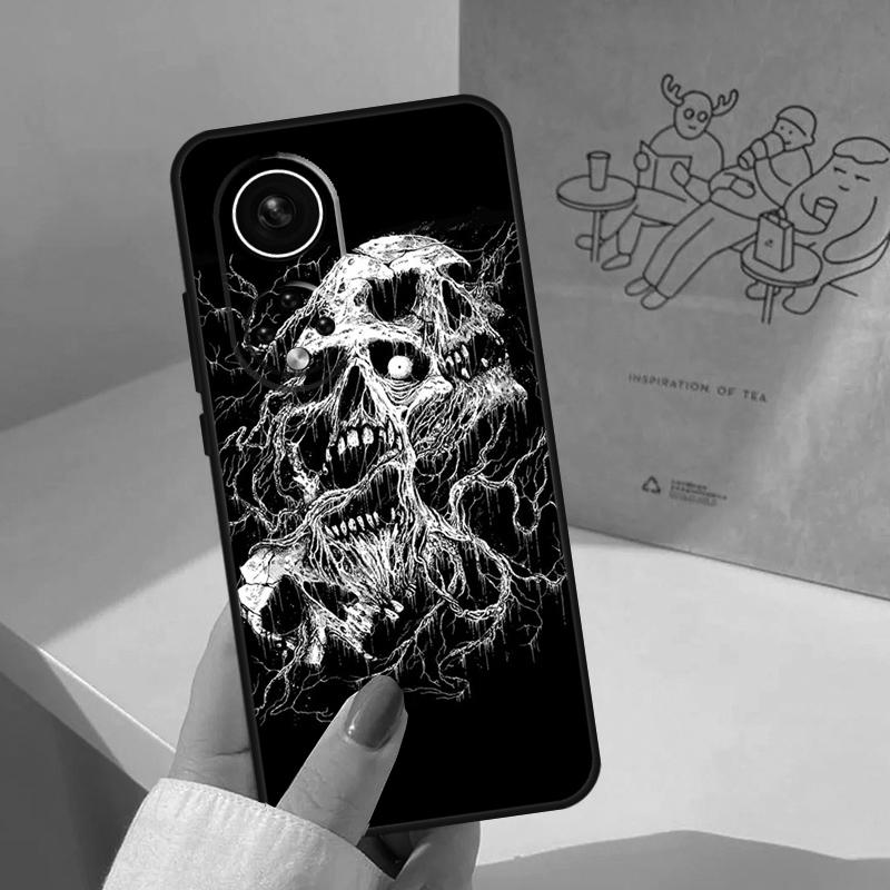 Готический Модный Череп Для Huawei P20 P30 P40 P60 Pro P Smart Nova 9 5T Honor 70 90 50 Magic5 Lite X7a X9a X8a Чехол